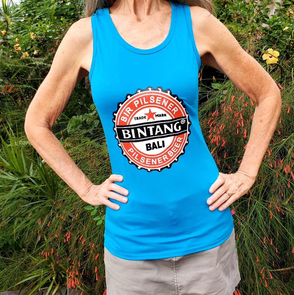 Turquoise blue tank top from Bali NWOT